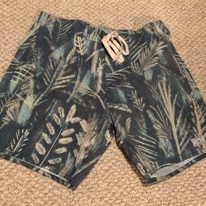 Afends surf shorts men’s size 34 tropical blues